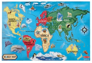 Click To See World Map Puzzle at Educational Warehouse Best Educational Toys: World Map